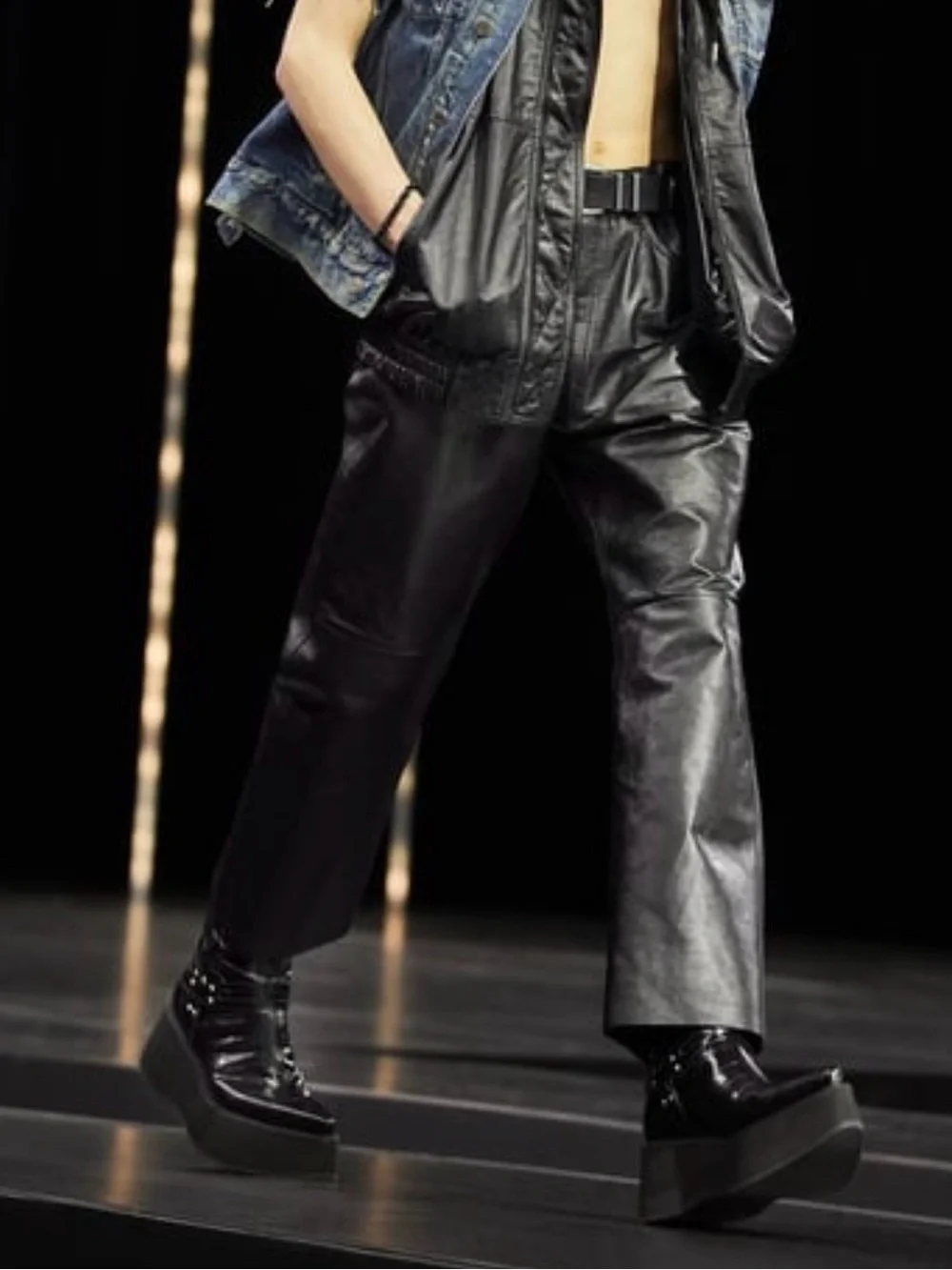 celine fw22 boydoll runway jed harness platform boots size 41